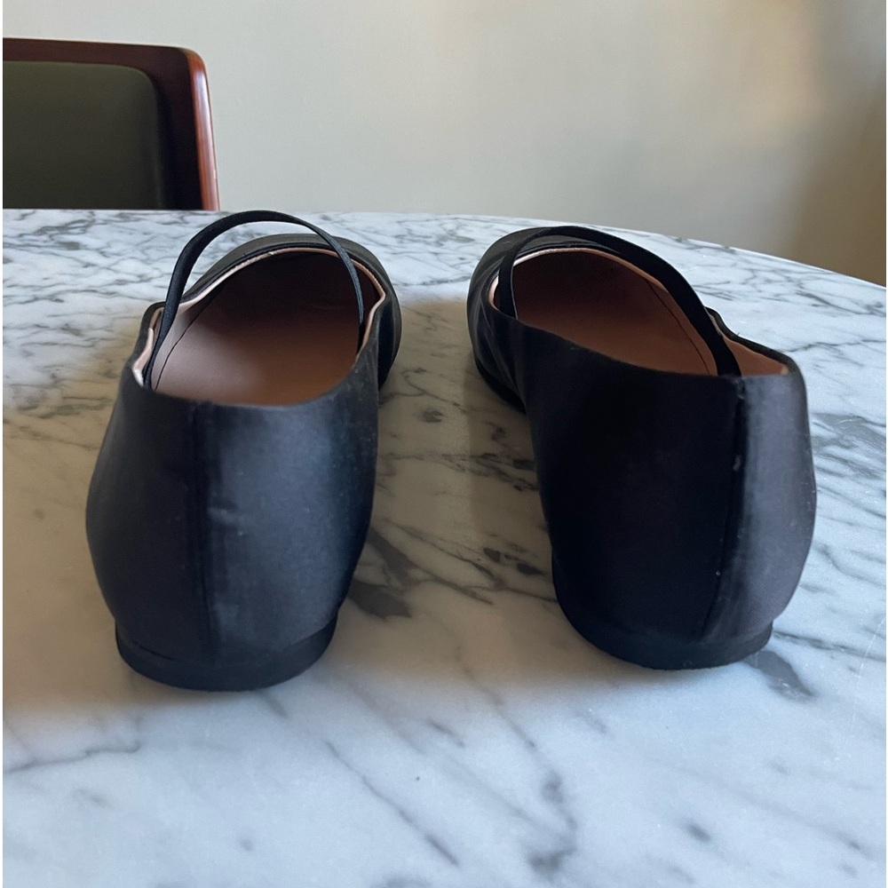 Black satin leather lined ballet flats. Made in Italy. Sz40 (US 9.5) - Picture 5 of 5